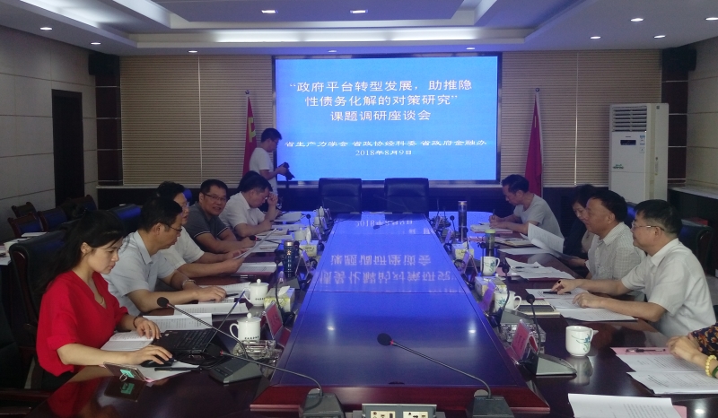 北冰院長參與“政府平臺轉(zhuǎn)型發(fā)展，助推隱性債務(wù)化解的對策研究”課題調(diào)研座談會